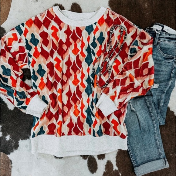 Merigold Kiss “Fall For A Cowboy Just Not Mine” Reversible Sweatshirt/Pullover🤠 - Picture 2 of 4